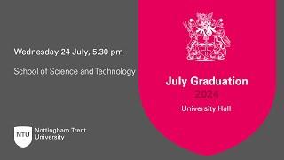 5.30pm - Ceremony 54: NTU Graduation 24 July 2024 - School of Science and Technology