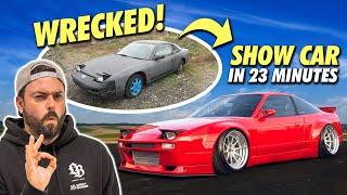 I turned a CRASHED 180SX into my DREAM CAR! (FULL BUILD)