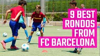 9 Best Rondos from FC Barcelona | Fun Youth Soccer Drills From the MOJO App