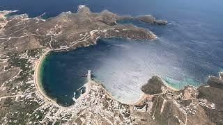 Greece - South Serifos island overfly from West to East  (4K - No sound)