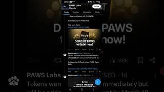 Paws Airdrop Token Not Received | Paws Airdrop Withdrawal Update | PAWS Airdrop Listing Date