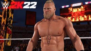 WWE 2K22 - Brock Lesnar (Entrance, Signature, Finisher)