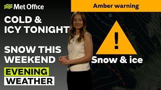 03/01/2025 - Snow and ice in the north - Evening Weather Forecast UK – Met Office Weather