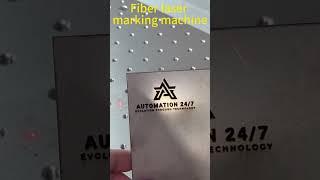 Fiber laser marking machine customizable logo laser engraved stainless steel， forever laser engraved