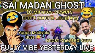 Sai Madan Ghostop  watch fully Vibe Yesterday Live viewers Laughing  #madan #bgmilivetamil