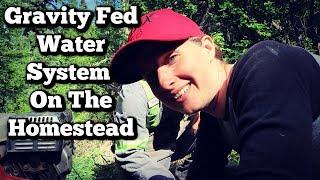 Gravity Fed Water on the Homestead | Cleaning with a Trash Pump