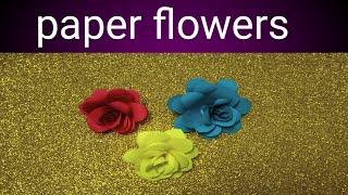 Paper Flowers easy | Paper Flowers Craft | Paper Flower making by Usha House