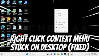 [FIXED] Right Click Context Menu NOT Disappearing or Stuck