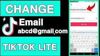 How to change email on tiktok lite||Tiktok lite per email id kaise change kare||Unique tech 55