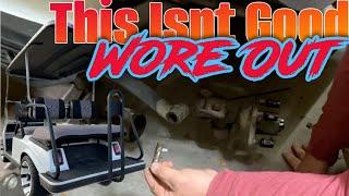 How To Replace Club Car DS Golf Cart Front Lower Spring & Upper A Arm Urethane Bushing Kit | Easy