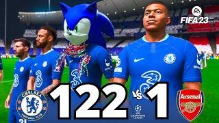 FIFA 23 | What if Mbappé Sonic Messi Neymar all stars play together | (Sonic injured) | UCL final