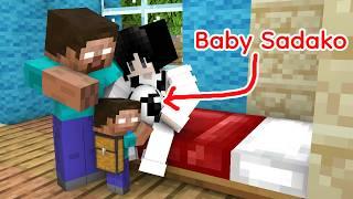 Monster School : Baby Herobrine Has a new Baby Sister ️ Minecraft Animation