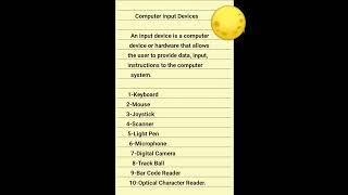 Computer Input Devices & What is Computer input Devices