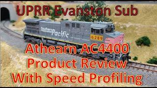 Athearn AC4400 Product Review with Speed Matching & DCC Programming - UPRR Evanston Sub Model Trains