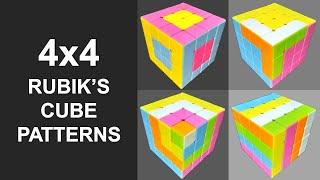 4x4 Rubik’s Cube Patterns