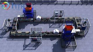 Automatic concrete paver block production line