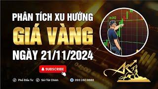 Phân tích xu hướng giá vàng ngày 21/11/2024 #xuhuonggiavang #giavanghomnay #dubaogiavang