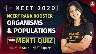 Organisms and Populations | Class 12 | NEET 2020 | Dr.Vani Sood | Vedantu BioTonic For NEET