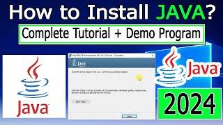 How to Install Java on Windows 10/11 [ 2024 ] with JAVA_HOME | JDK Installation