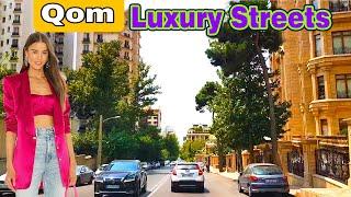 IRAN 4k, Driving in Iran, Qom City, qom Street Drive, Kamranieh Street,  Iran Virtual Drive