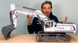 REVIEW of AMAZING RC EXCAVATOR with hydraulic quick coupler from CHINA I RC Truck Action Studio