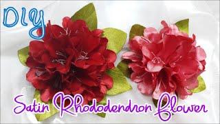 D.I.Y. Satin Rhododendron Flower Tutorial | MyInDulzens