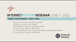 Internet History Webinar, Using the Internet (1983-1992)