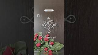 Simple and easy 5*1 dots melikala muggulu//rangoli @Rangoliee