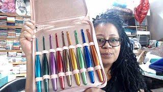 Trying some Furls-ish crochet hooks from Temu and hoping I hate them