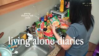 grocery shopping with prices, working from home, cooking ― day in my life living alone in manila