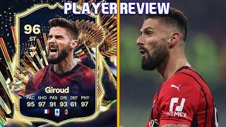 BEST ST IN THE GAME!  96 TOTS GIROUD PLAYER REVIEW! FC 24 ULTIMATE TEAM