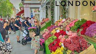 London, England 󠁧󠁢󠁥󠁮󠁧󠁿 Summer Walk in Chelsea 2024, Kings Road, Sloane Square [4K HDR]