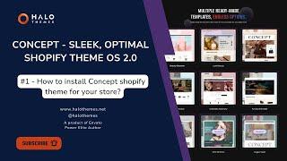 How to install Concept Shopify Theme for your store?