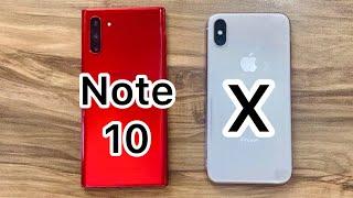 Samsung Galaxy Note 10 vs iPhone X in 2023