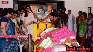 Actress Bhanupriya last journey video|last funeral video|Bhanupriya 
