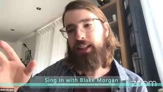 sing in (warm up) with Blake