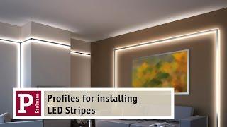 Aluminium profiles for indirect lighting by LED Strips - very easy to assemble