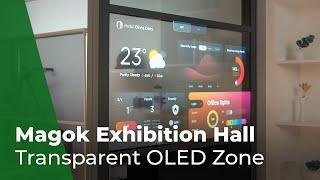 Magok Exhibition Hall : The only transparent display in the world  | OLED