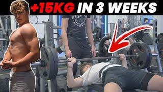 HOW TO ADD 15KG (33LBS) TO YOUR BENCH IN 3 WEEKS - SMOLOV JR!