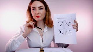 ASMR - Cognitive Screening Test [follow my instructions, page turning, anticipatory triggers]