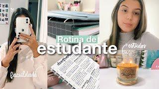 ROTINA DE ESTUDANTE | um dia comigo: café, estudos, anotações, faculdade, aulas presenciais..