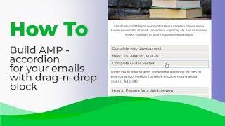 How to Build AMP - accordion for Your Emails with Stripo
