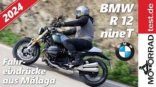 BMW R12 nineT | Fahreindrücke zum neuen Boxer Retro Roadster 2024 aus Málaga