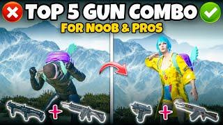 TOP 5 WEAPON COMBOS FOR BEGINNER AND PRO PLAYERS IN BGMI | Mew2.