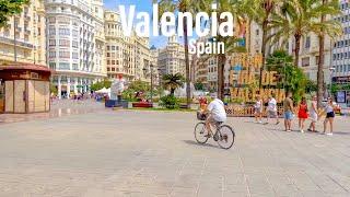 Valencia, Spain - August 2021 - 4K-HDR Walking Tour (▶105min)