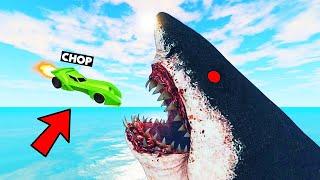 CHOP JUMPED INSIDE MONSTER MOUTH IN THIS RACE GTA 5