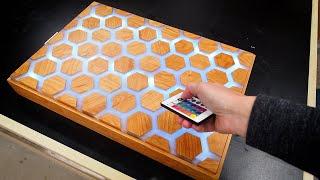 Making a Backlit Honeycomb Charcuterie Board