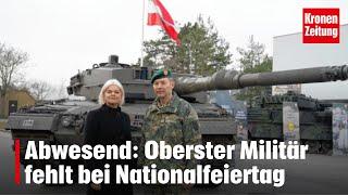 Oberster Militär fehlt bei Nationalfeiertag | krone.tv NEWS