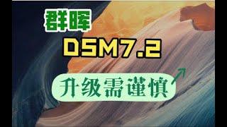 群晖DSM7 2升级需谨慎 vlog 058