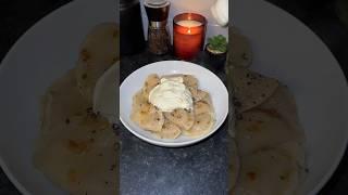 Домашние вареники с картошкой  #новыйрецепт #food #готовимподомашнему #новыйрецепт #food #shorts